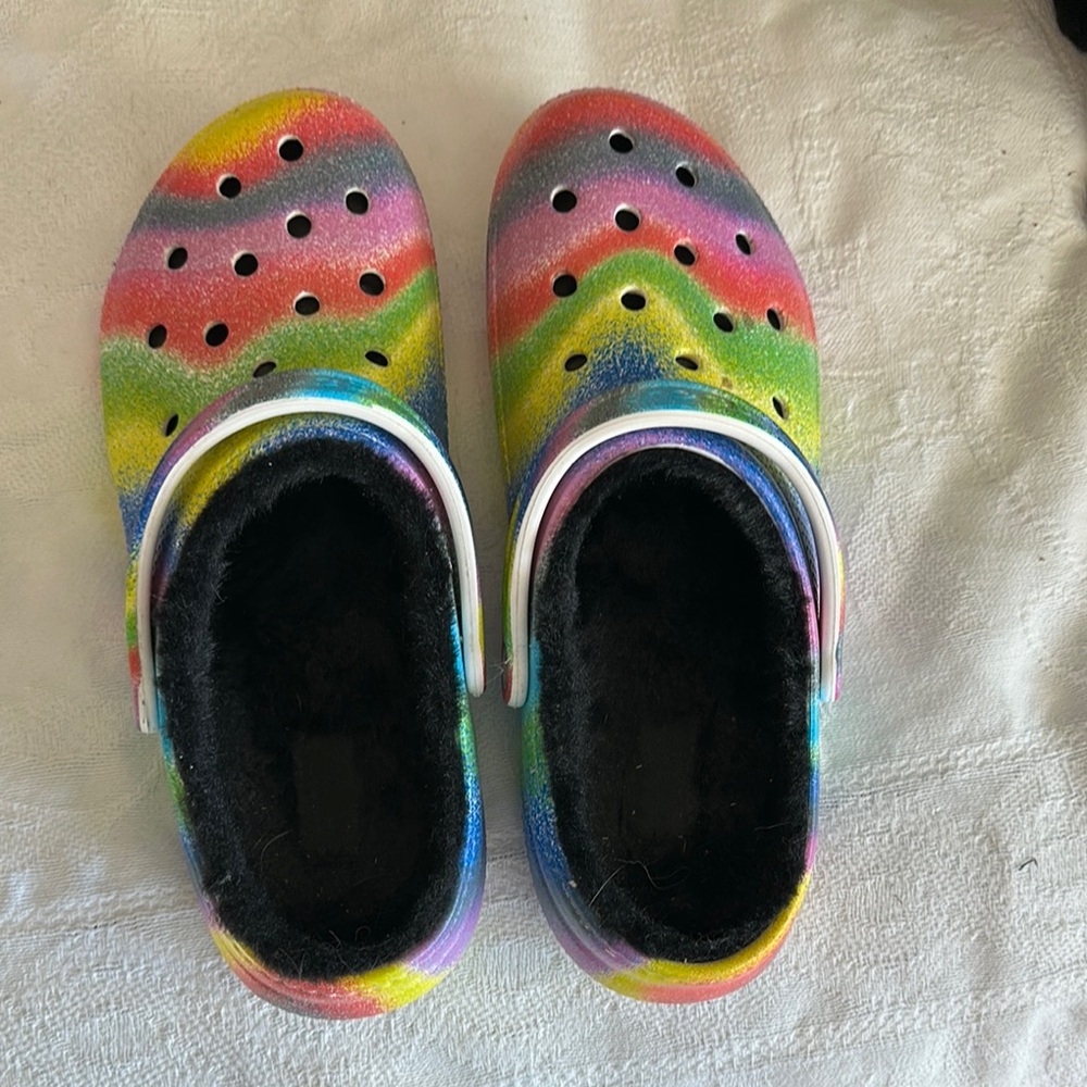 Colorful Rainbow CROCS